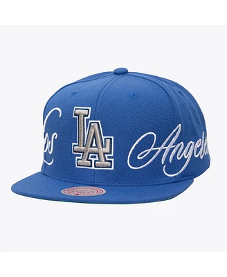 Mitchell & Ness Men's Royal Los Angeles Dodgers Just Don x Mlb Lux Script Snapback Hat