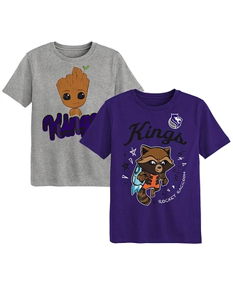 Outerstuff Preschool 2-Piece Sacramento Kings Guardians Of The Galaxy T-Shirt Set