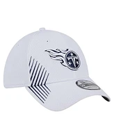 New Era Men's White Tennessee Titans Active 39THIRTY Flex Hat