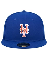 New Era Men's Royal York Mets Checkered Undervisor 59FIFTY Fitted Hat