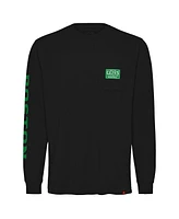 Sportiqe Men's and Women's Black Boston Celtics Wales Heavyweight Pocket Long Sleeve T-Shirt