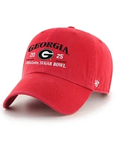 '47 Brand Men's Red Georgia Bulldogs College Football Playoff 2025 Sugar Bowl Clean Up Adjustable Hat