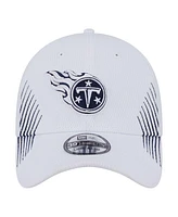 New Era Men's White Tennessee Titans Active 39THIRTY Flex Hat