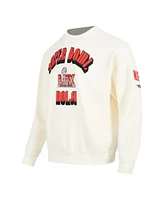 Pro Standard Men's Cream Super Bowl Lix Fleece Crewneck Sweatshirt