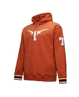 Mitchell & Ness Men's Texas Orange Longhorns Chainstitch Fleece Pullover Hoodie