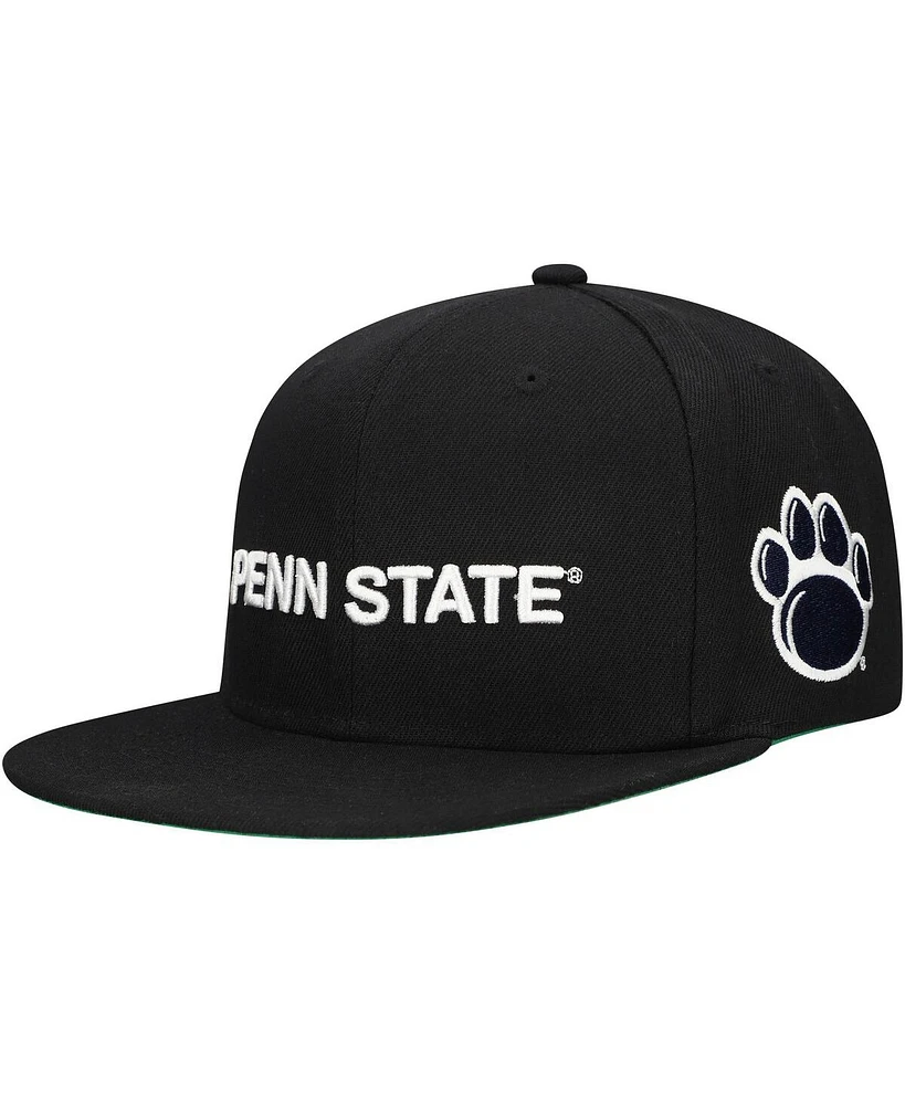 Mitchell & Ness Men's Black Penn State Nittany Lions Triple Play Snapback Hat