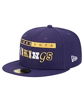 New Era Men's Purple Minnesota Vikings Ransom 59FIFTY Fitted Hat