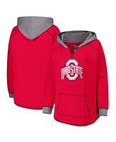 Fanatics Women's Scarlet Ohio State Buckeyes Plus Boom Pullover Hoodie