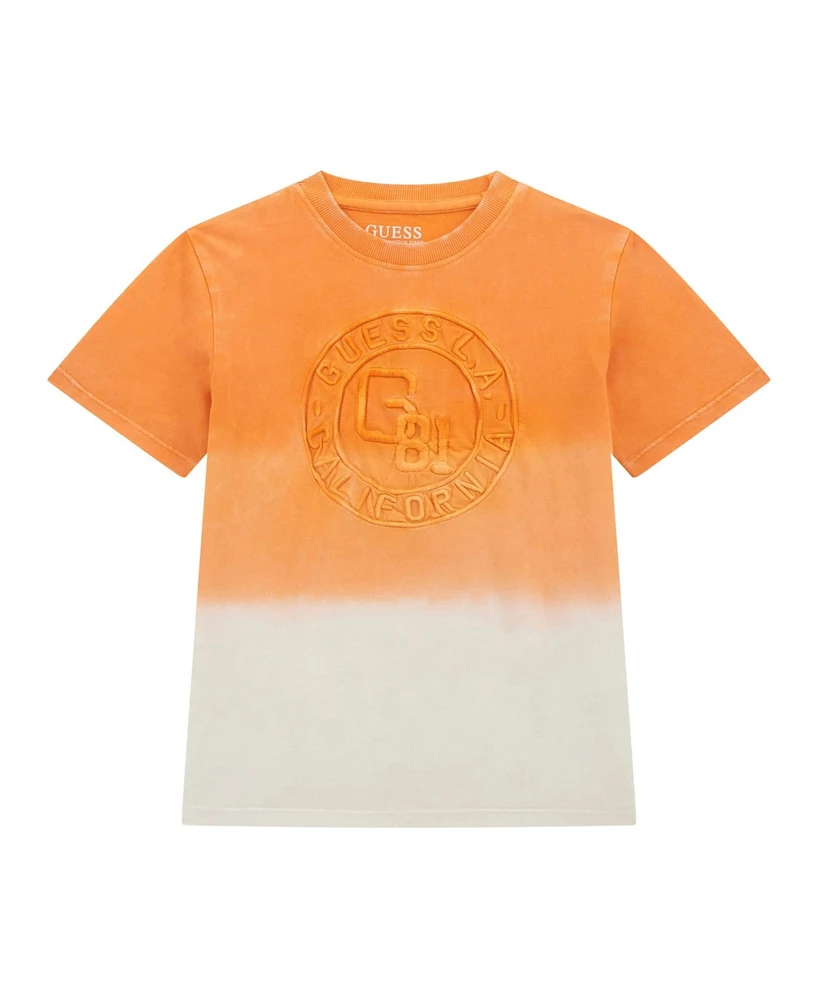 Guess Big Boys Dip Dye Short Sleeve T-Shirt