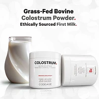 Bovine Colostrum Powder Supplement 4-Month Supply, 1000mg per Serving, Grass-Fed Ethically Sourced, Immunoglobulin-Rich Prized First Milk, Cold-Chain