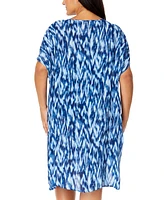 Anne Cole Plus Easy Tunic Swim Cover-Up