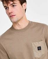 Hugo Boss Men's Cotton Relaxed Crewneck Pocket T-Shirt