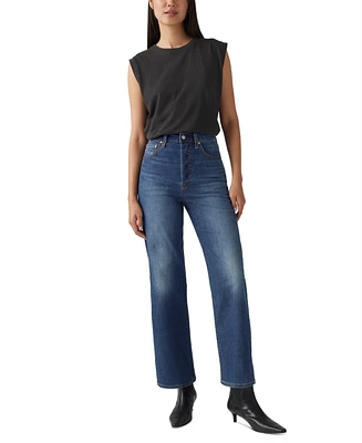 Levi's Women's Ribcage High Rise Straight Ankle Jeans