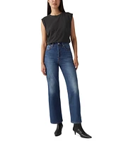 Levi's Women's Ribcage High Rise Straight Ankle Jeans