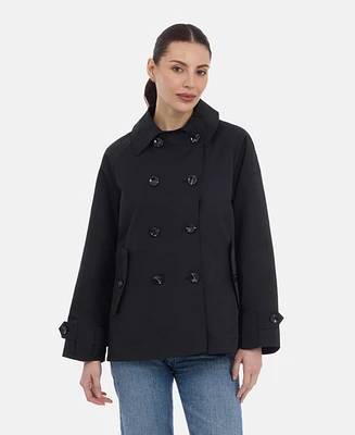 Bcbgmaxazria Women's Short Double Breasted Trench Coat