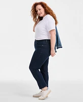 Style & Co Plus High-Rise Cropped Straight-Leg Jeans, Exclusively at Macy's