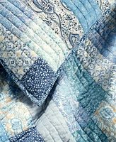 Charter Club Indigo Stripe Artisan 3-Pc. Quilt Set, Full/Queen, Exclusively at Macy's