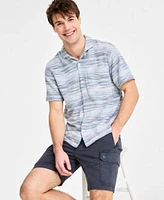 Sun Stone Mens Inside Eddie Printed Shirt Relaxed Fit 8 Cargo Shorts Exclusively At Macys