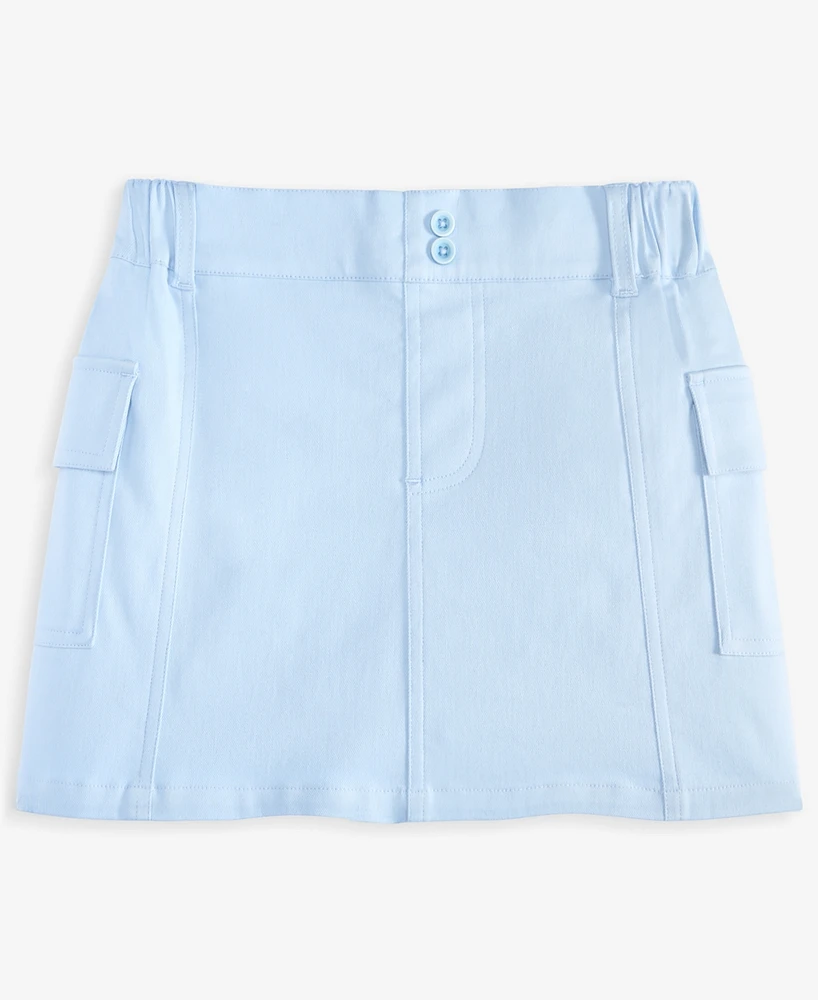 With Jules Big Girls Elastic Waist Cargo Skirt