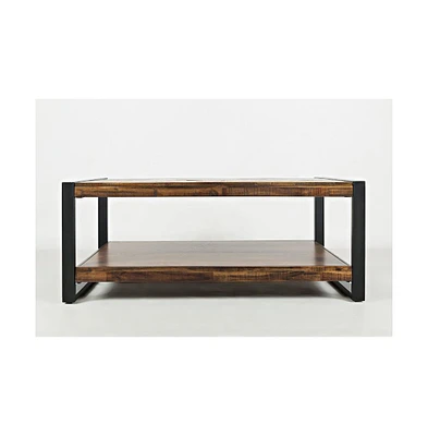 Loftworks Modern Industrial Distressed Acacia 48" Coffee Table