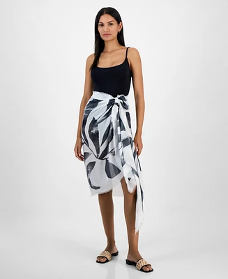 I.n.c. International Concepts Oversized Palm-Print Wrap, Exclusively at Macy's