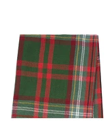 27' X 18" Axel Plaid Woven Cotton Kitchen Dish Towel, Red, White and Green Plaid