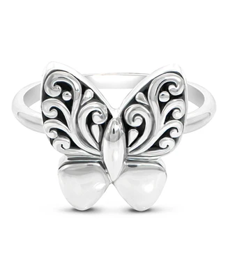 Devata Butterfly Filigree Ring in Sterling Silver