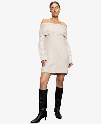 Sanctuary Women's Off-The-Shoulder Sweater Dress