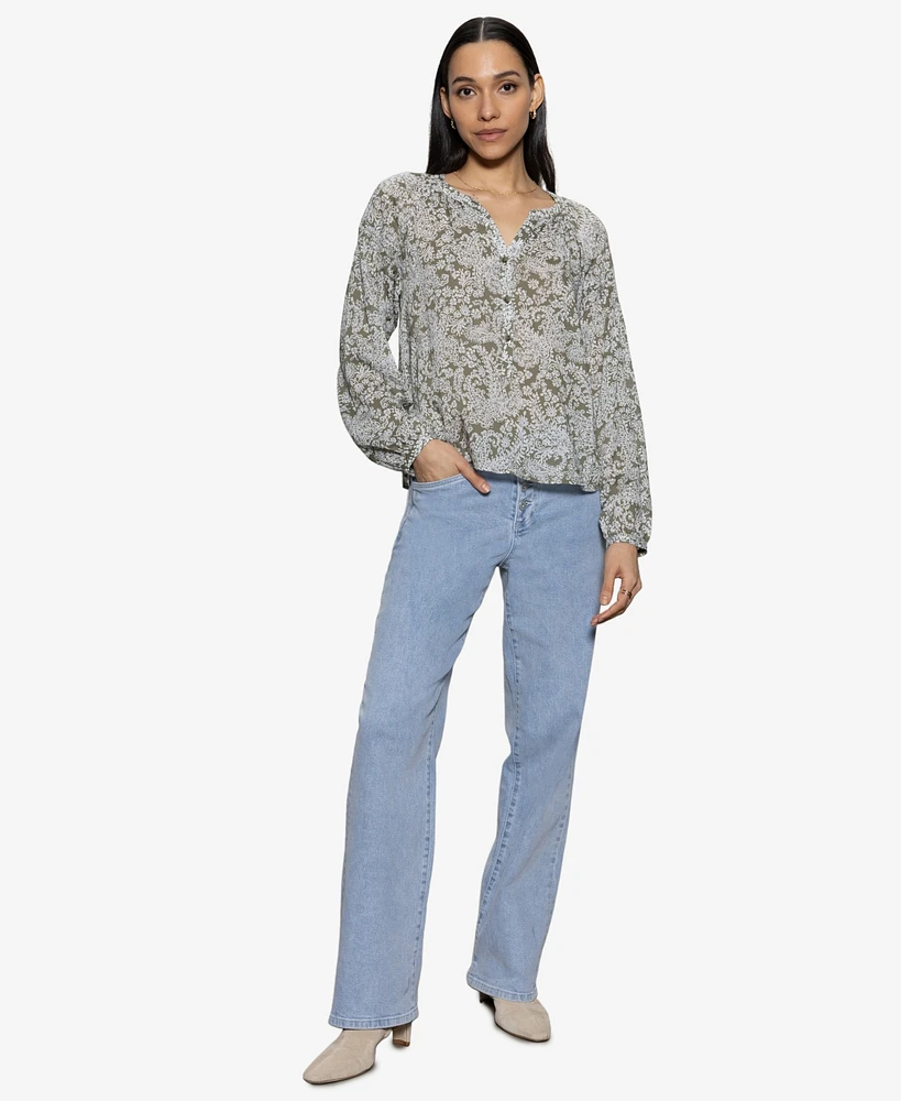 Sanctuary Women's Sunday's Best Printed Blouse