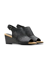 Clarks Collection Women's Emmalae Hope Wedge Sandals