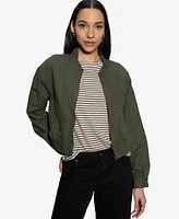 Sanctuary Women's Linen-Blend Bomber