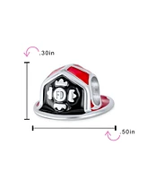 Bling Jewelry Firefighter Hat Charm Bead Sterling Silver for European Bracelet