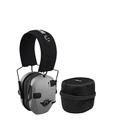 Walkers Razor Electric Slim (Talk to Me Goose Gray) Earmuffs w/Protective Case