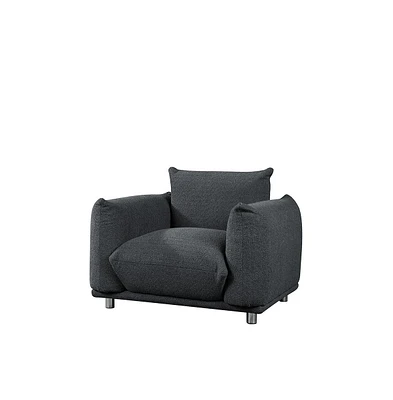 Accent Chair Single Sofa 42"W Sherpa for Bedroom Living room Apartment, Camel