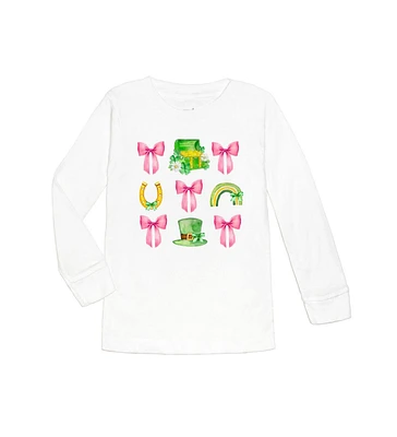 Sweet Wink Baby Girls Lucky Coquette St. Patrick's Day Long Sleeve Shirt