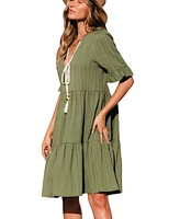 Women's Tulum Temptation Green Midi Beach Dress