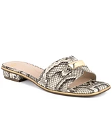 Jones New York Women's Vivell Slip On Square Toe Flat Sandals