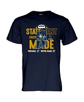 Blue 84 Men's Navy Notre Dame Fighting Irish 2024 College Football Playoff First Round Statement Made Score T-Shirt