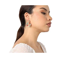Creole Drop Earrings