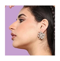 Cristal Flora Stud Earrings