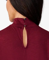 Cable & Gauge Women's Super Soft Mock Neck Top