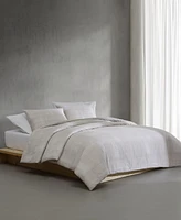 Calvin Klein Textural Rib Cotton Sateen 3-Pc. Comforter Set