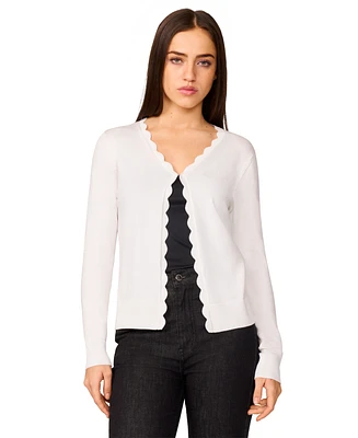 Melissa Paige Petite Scallop Edge Cardigan