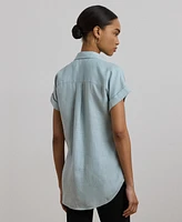 Lauren Ralph Dolman-Sleeve Linen Shirt, Regular & Petite