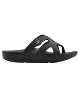 White Mountain Women's Rip Round Toe Flat Sandals
