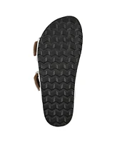 White Mountain Women's Griffon Round Toe Flat Sandals