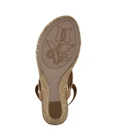White Mountain Women's All Dres Round Toe Wedge Sandals