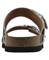 White Mountain Women's Hardball Round Toe Flat Sandals