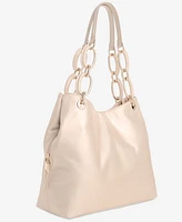 I.n.c. International Concepts Trippii Champagne Pearlized Medium Tote, Exclusively at Macy's