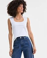 On 34th Women's Knit Scoop-Neck Raglan-Cap-Sleeve Top, Exclusively at Macy's